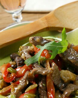 SALTEADO DE VERDURAS CON TERNERA