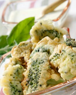 FRITOS DE BRÉCOL CON SÉSAMO