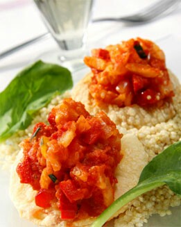 HOJALDRES CON QUINOA Y PISTO