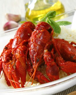 CANGREJOS DE RIO CON CUSCÚS
