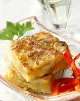 TORTILLA DE PATATAS  Y SETAS