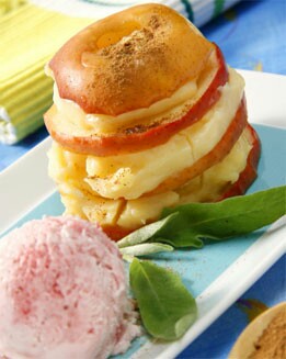 MILHOJAS DE MANZANA Y CREMA