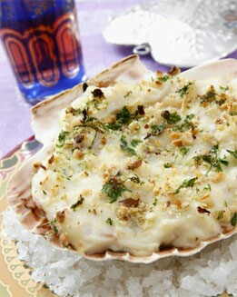 CONCHAS  DE VIEIRAS GRATINADAS