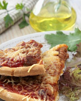 PIZZA  BARBACOA CON CARNE PICADA