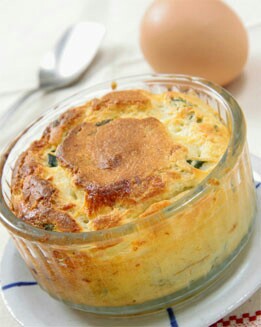 SOUFFLÉ DE ESPINACAS CON QUESO
