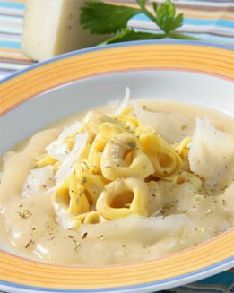 PURRUSALDA CON TORTELLINI