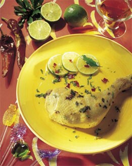 MUSLOS DE POLLO AL RON