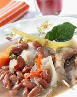 GUISO DE CODORNIZ Y ALUBIAS
