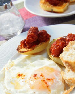 HUEVOS FRITOS CON PATATAS