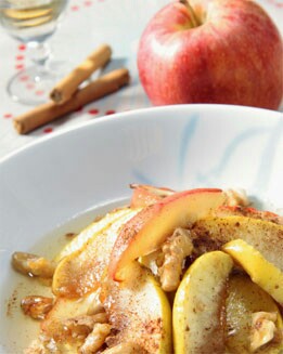 MANZANAS EN SALSA DE LIMÓN