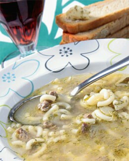 SOPA DE CARNE DE TERNERA Y VERDURAS