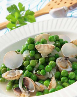 GUISANTES CON BERBERECHOS