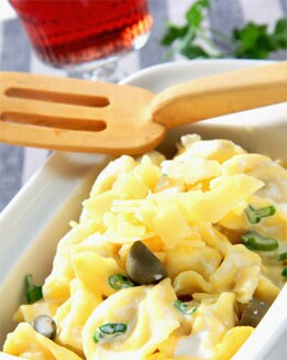 TAGLIATELLE CON ESCALIBADA DE VERDURAS