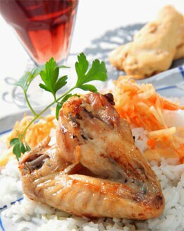 SINFONÍA  DE ARROZ CON POLLO ASADO