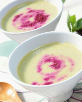 CREMA DE ESPÁRRAGOS  CON ACEITE DE REMOLACHA