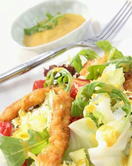 POLLO CRUJIENTE EN ENSALADA