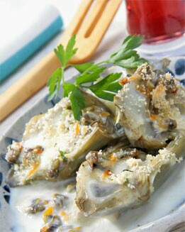 ALCACHOFAS RELLENAS AL HORNO
