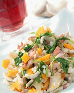 RISOTTO CON BACÓN  Y SETAS