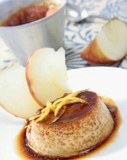 FLAN DE MANZANA Y HUEVO
