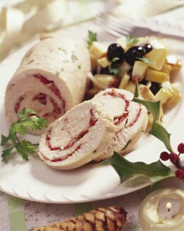 PAVO EN PAPILLOTE CON ENSALADA DE MEMBRILLO