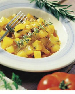 PATATAS EN SALSA DE HIERBAS AROMÁTICAS