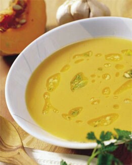 CREMA DE CALABAZA CON ACEITE DE ALMENDRAS