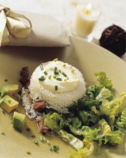 MOLDE CON ENSALADA DE ARROZ