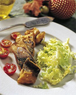 CONFITADO DE RAPE CON SALSA DE MARISCO