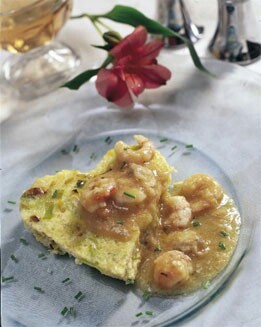 CORAZONES DE PUERROS EN SALSA DE MARISCO