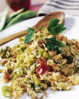 JUDÍAS VERDES CON ARROZ