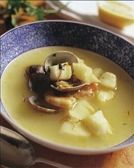 SOPA DE PESCADO CON AZAFRÁN