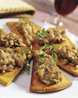PAN DE AJO CON REVUELTO DE BERENJENA