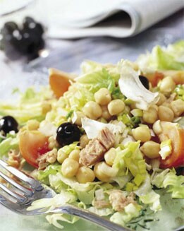 GARBANZOS EN ENSALADA CON ALIÑO MARROQUÍ