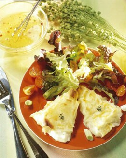 SAN VALENTÍN: TIMBALES DE QUESO EN ENSALADA