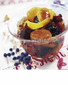 COMPOTA DE FRUTAS CON PACHARÁN