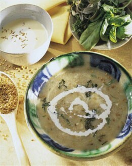 SOPA DE LINO Y CEBADA
