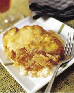 ARROZ GRATINADO CON QUESO DE MAHÓN