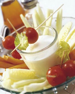 CRUDITÉS CON SALSA DE ENELDO