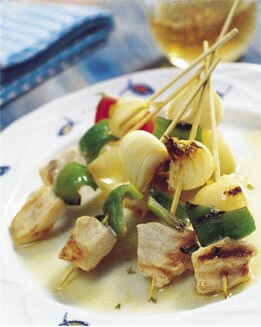 BROCHETAS DE PEZ ESPADA