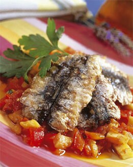 SARDINAS CON PISTO A LA BILBAÍNA