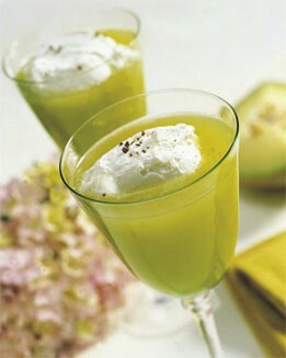 SOPA DE MELÓN CON HELADO