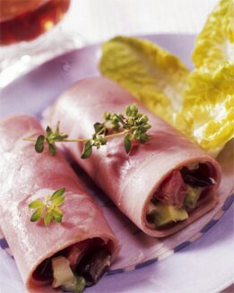 BURRITOS DE JAMÓN CON VERDURAS