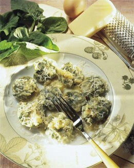 ALBONDIGUILLAS DE ESPINACAS AL QUESO