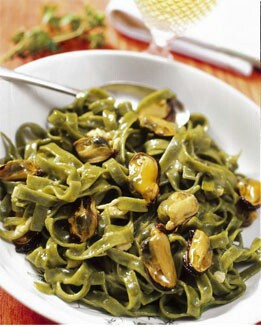 CINTAS VERDE CON MEJILLONES