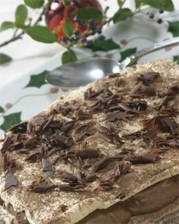 TARTA DE MERENGUE CON TRUFA