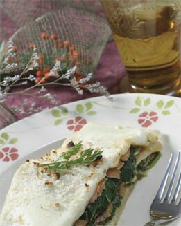 LASAÑA DE SALMÓN AHUMADO