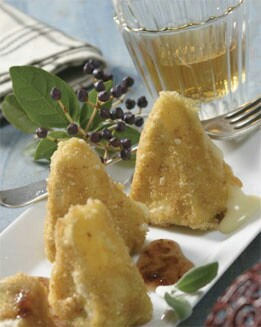 CAMEMBERT REBOZADO CON FRAMBUESAS