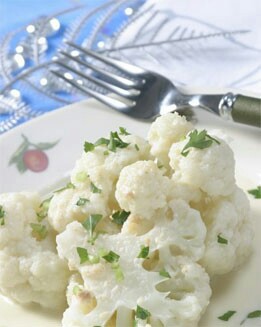 COLIFLOR CON SALSA DE ALMENDRAS