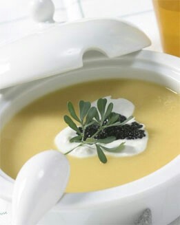 CREMA DE NABOS CON CAVIAR
