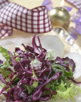 ENSALADA DE LOMBARDA CON ALIÑO DE MOSTAZA